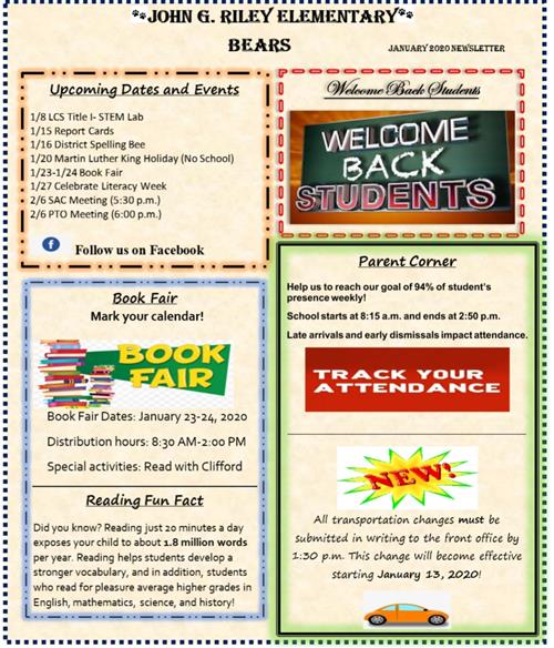 January 2020 Newsletter 